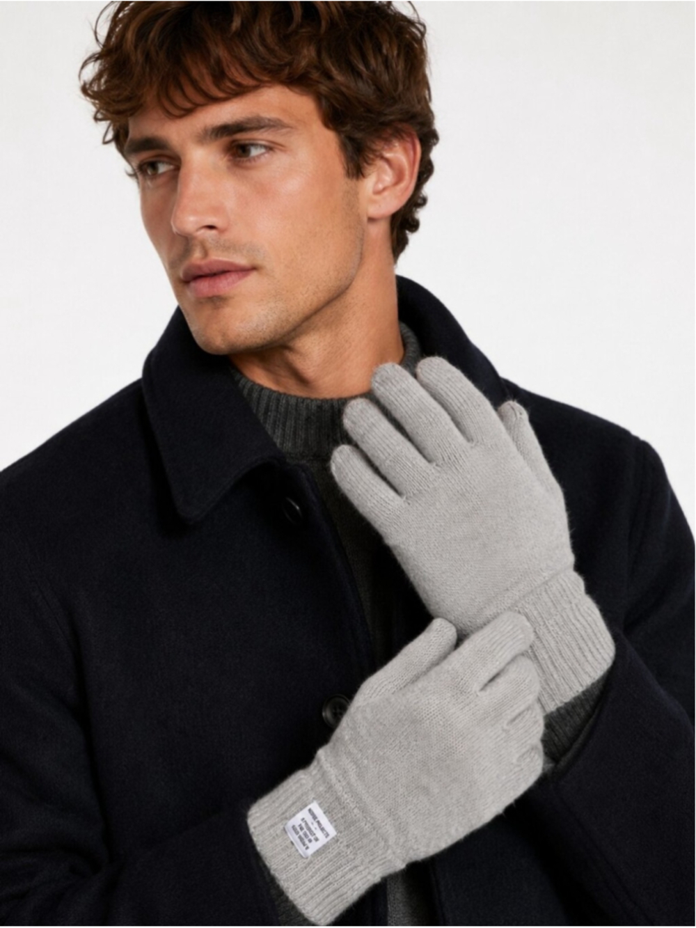 NWT Norse Projects Merino Lambswool Gloves Grey Made in Scotland
